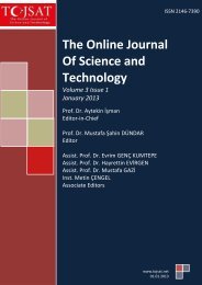 January 2010 - TOJET - Turkish Online Journal of Educational 