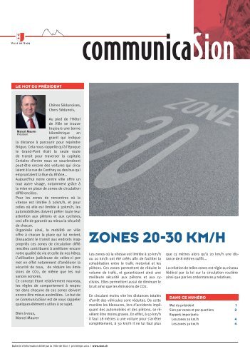 ZONES 20-30 KM/H - Sion