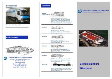 Werkstatt Mainburg - LANDSHUTER WERKSTÄTTEN GmbH