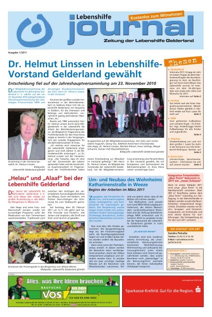 Ausgabe 01.2011 - Lebenshilfe Gelderland eV