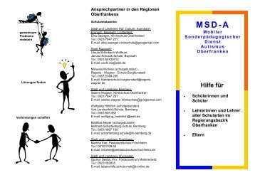 Flyer MSD-A - Klinikschule Oberfranken