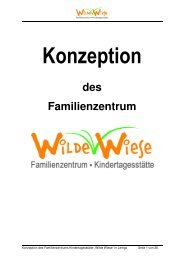 Konzeption - im Familienzentrum Wilde Wiese in Lemgo