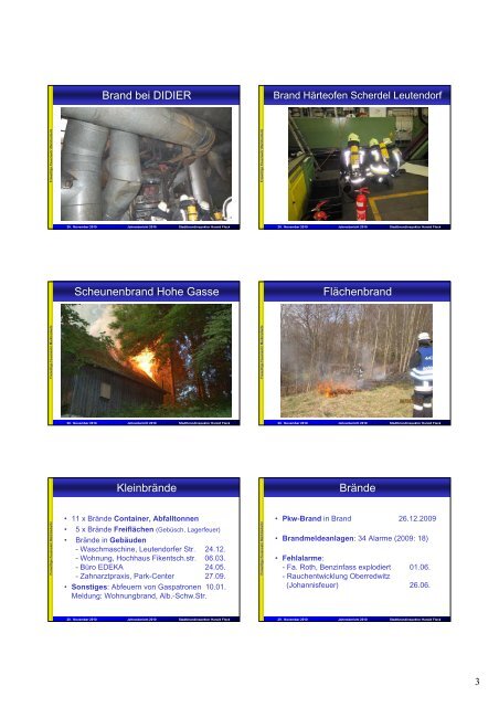 Jahresbericht 2010 - Freiwillige Feuerwehr Marktredwitz