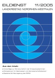 EILDIENST 11/2005 - Landkreistag NRW