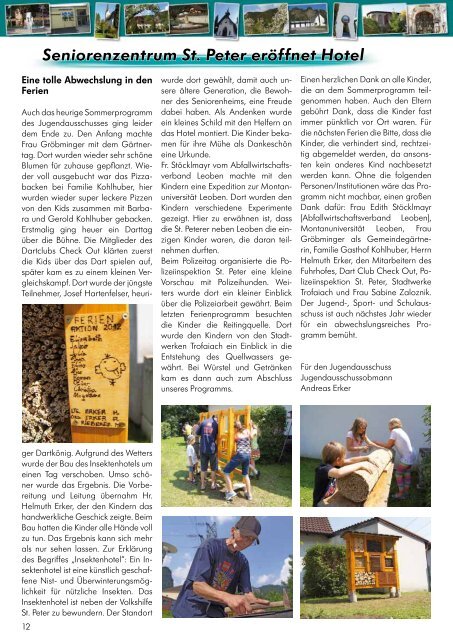 Infoblatt Dezember 2012 - Gemeinde St. Peter Freienstein