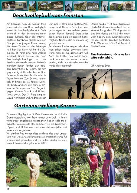 Infoblatt Dezember 2012 - Gemeinde St. Peter Freienstein