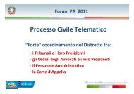 Processo Civile Telematico - Forges - Gestionale ForumPA - Forum PA