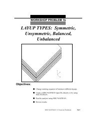 LAYUP TYPES: Symmetric, Unsymmetric, Balanced ... - MSC Software