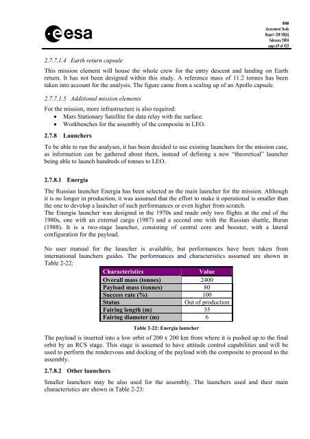 ESA Document - Emits - ESA