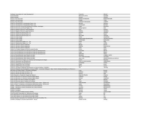 List of approved observers to the Informal Interactive ... - NGLS