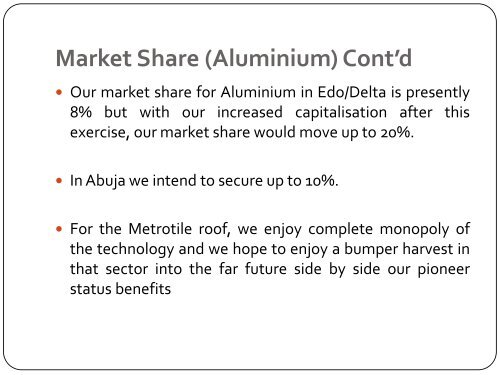 Austin Laz Listing Presentation Final - The Nigerian Stock Exchange