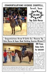 Top Sale Horse CONGRATULATIONS GEORGE CHAPPELL, Terrell ...