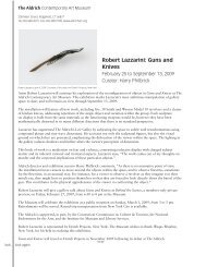 Robert Lazzarini: Guns and Knives - The Aldrich Contemporary Art ...