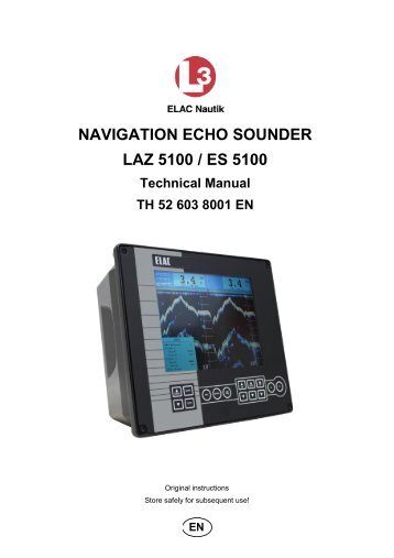 EN NAVIGATION ECHO SOUNDER LAZ 5100 / ES - Elac-Nautik