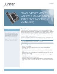 Juniper SRX VDSL mpim datasheet - eircomICTdirect