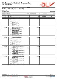 109. Deutsche Leichtathletik-Meisterschaften - Sportresult.com