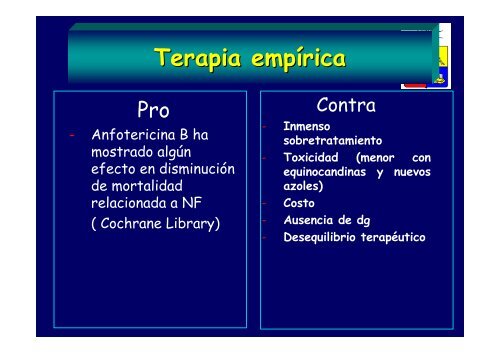 Terapia antifúngica empírica en pacientes con neutropenia febril