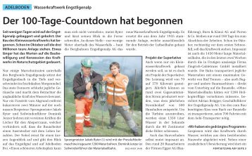 Der 100-tage-countdown hat begonnen - Zingrich Cabletrans GmbH