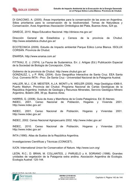 EIA LAT 132 PELB - Cap 4 LBA - Rev1 - Organismos