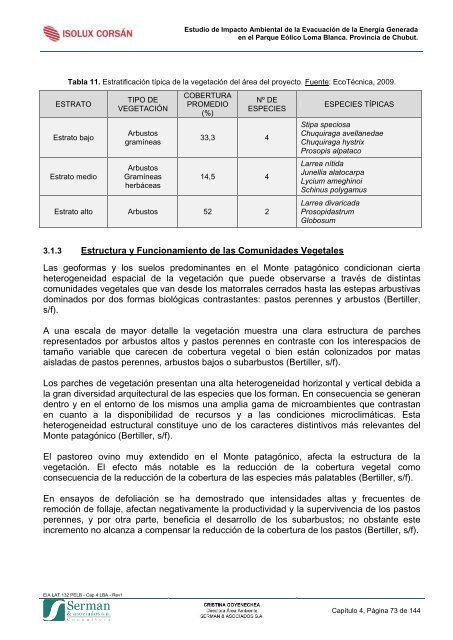 EIA LAT 132 PELB - Cap 4 LBA - Rev1 - Organismos