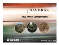 View Presentation - Dia Bras Exploration