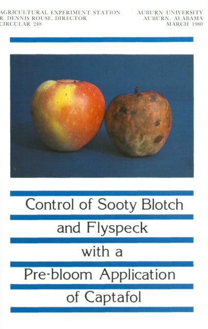 Control of Sooty Blotch and Flyspeck - Auburn University Repository