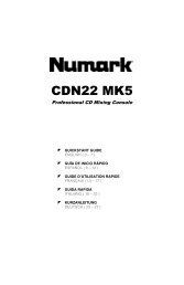 CDN22 MK5 Quickstart Guide - v4.3 - Numark