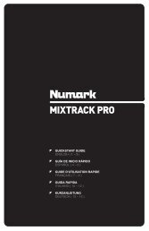 MIXTRACK PRO - Quickstart Guide - v1.0 - Numark