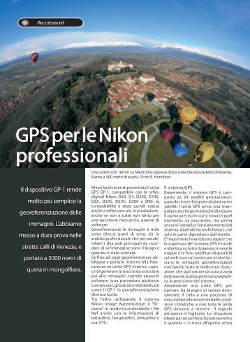 GPS per le Nikon professionali - Fotografia.it