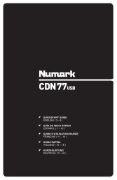 CDN77USB - Quickstart Guide - v1.1 - Numark