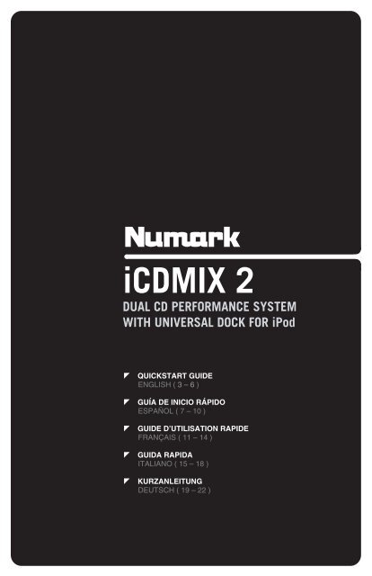 iCDMIX 2 Quickstart Guide - v1.0 - Numark