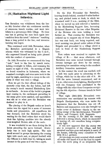 HLI Chronicle 1918 - The Royal Highland Fusiliers