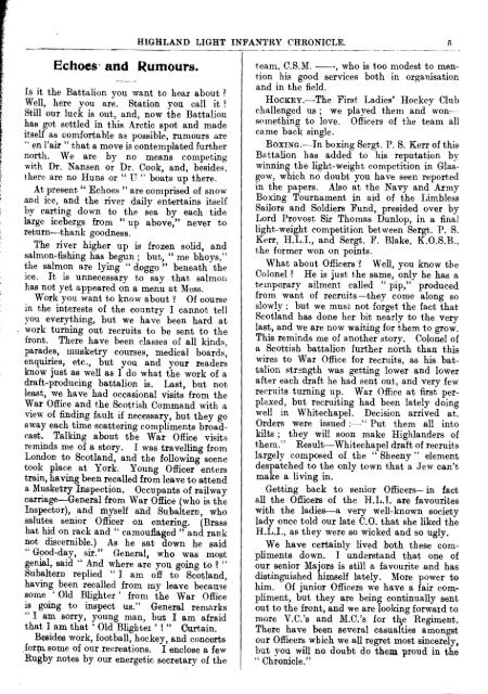 HLI Chronicle 1918 - The Royal Highland Fusiliers