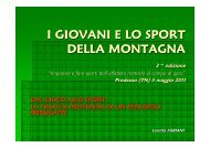 Dal gioco allo sport, la traccia profonda di - I giovani e lo sport della ...