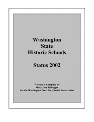 Washington State Historic Schools Status 2002 - DAHP Website