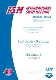 Wettkampf-Nr. 3 - ISM - International Swim Meeting
