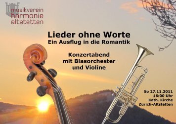 Programm (PDF) - Musikverein Harmonie Altstetten