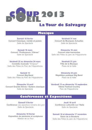 Consultez le Coup d'oeil 2013 - La Tour de Salvagny