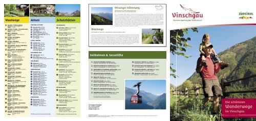 Vinschger Höhenweg - Ferienregion Obervinschgau