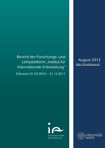 Bericht der Forschungsplattform „INTERNATIONALE - Institut für ...