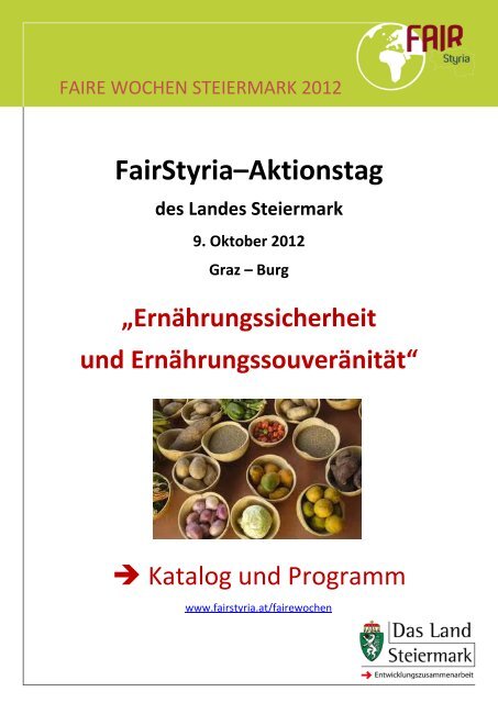 FairStyria-Aktionstag 2012 - Programmkatalog