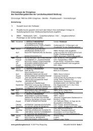 Chronologie der Ereignisse des Gestaltungsbeirates der ...