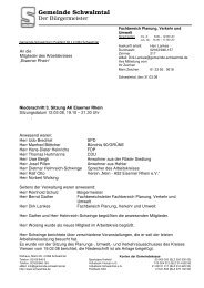 Niederschrift 3. Sitzung AK Eiserner Rhe 1 - Gemeinde Schwalmtal