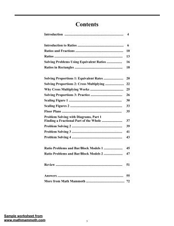Math Mammoth Ratios & Proportions & Problem Solving