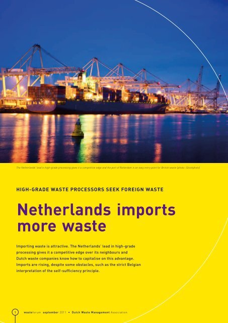 Netherlands imports more waste - Dutch Waste Management Association