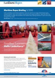 Goodbye Euroneema®...Hello Lankoforce - Lankhorst Ropes