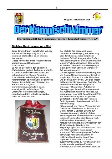 Ausgabe 28.pdf - Kampfschwimmer Ost eV