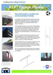 Download flyer KLP® Façade panels - Lankhorst Recycling