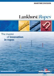 The master of innovation in ropes - Lankhorst Ropes