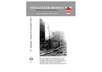 STEGLITZER HEIMAT - Heimatverein Steglitz